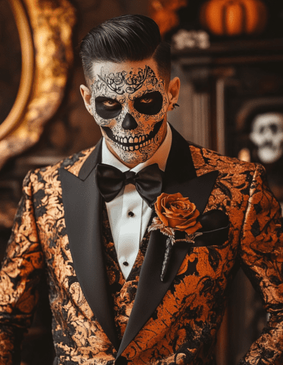 Halloweeni esküvői öltöny