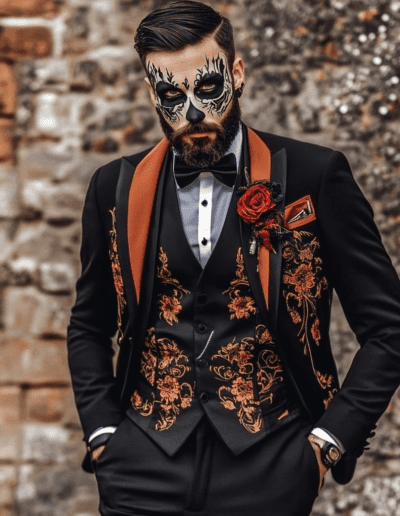 Halloweeni esküvői öltöny