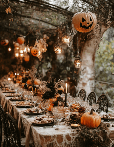 Halloweeni esküvői dekoráció