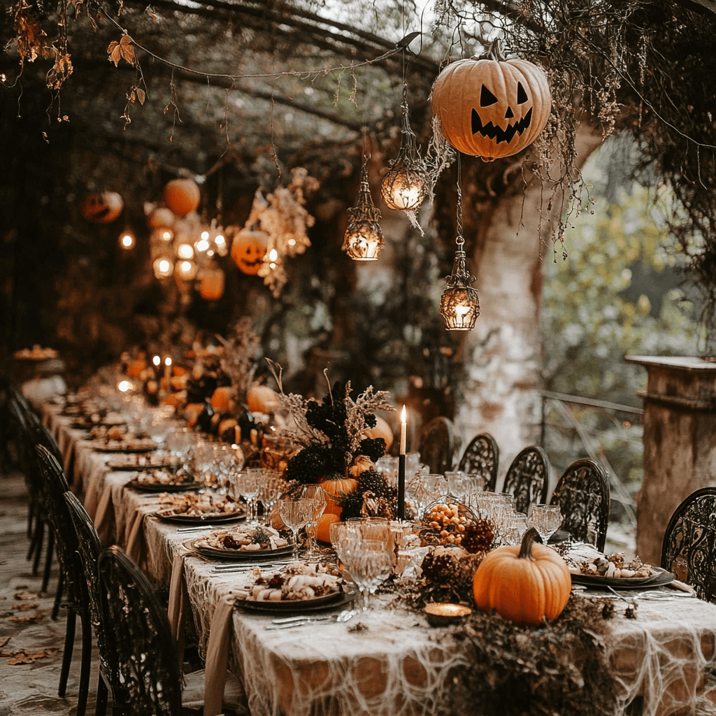 Halloweeni esküvői dekoráció