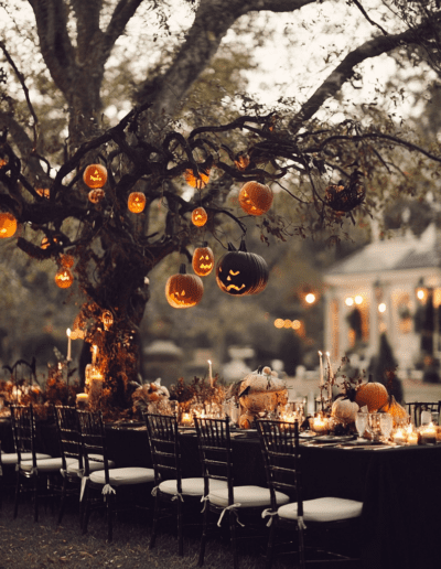 Halloweeni esküvői dekoráció