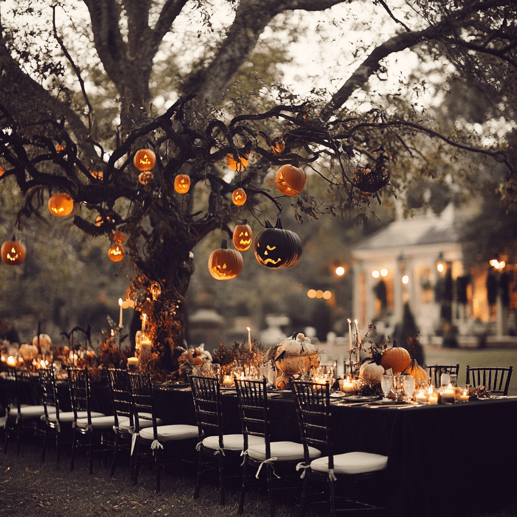Halloweeni esküvői dekoráció