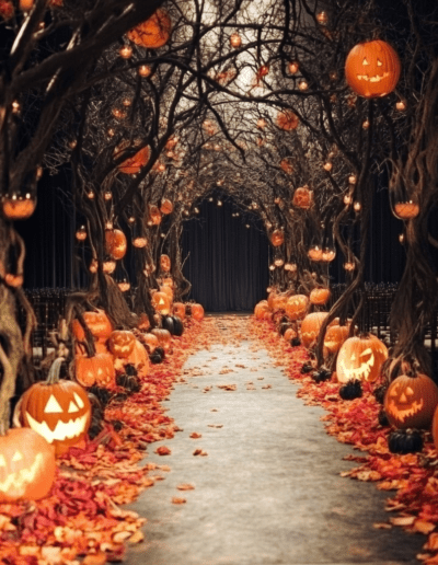 Halloweeni esküvői dekoráció