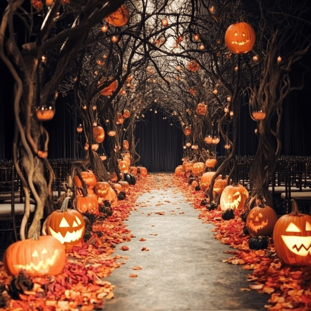 Halloweeni esküvői dekoráció