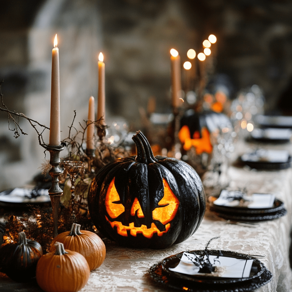 Halloweeni esküvői dekoráció