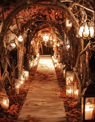 Halloweeni esküvői dekoráció