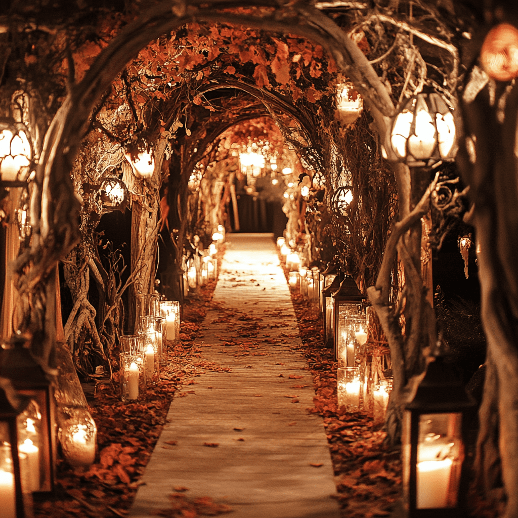 Halloweeni esküvői dekoráció