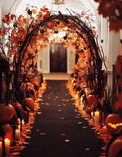 Halloweeni esküvői dekoráció