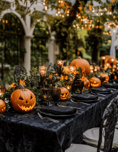 Halloweeni esküvői dekoráció