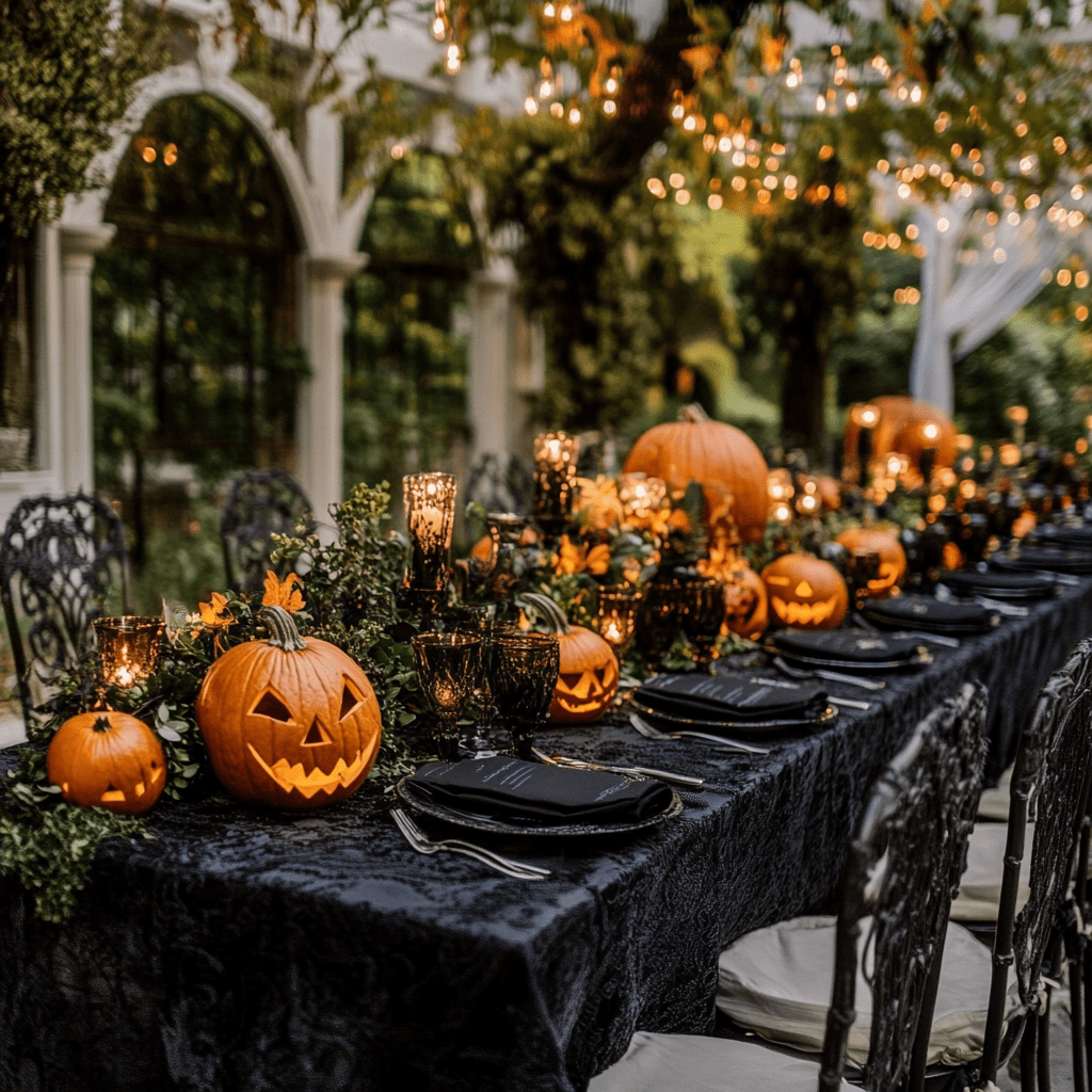 Halloweeni esküvői dekoráció