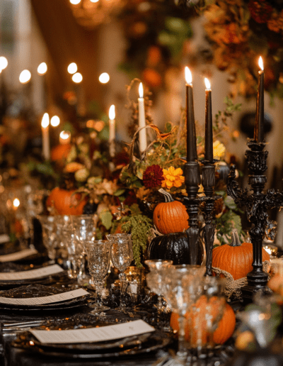 Halloweeni esküvői dekoráció