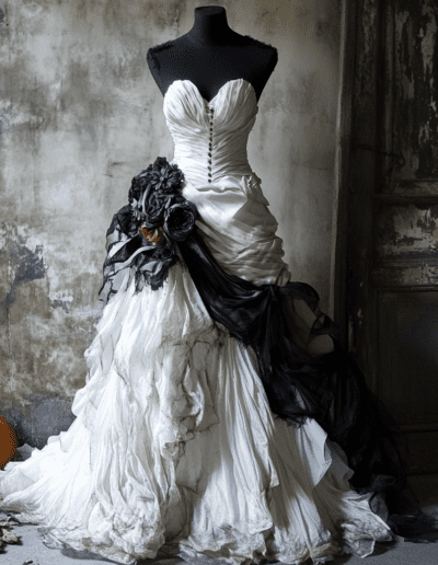 Halloweeni esküvői ruha