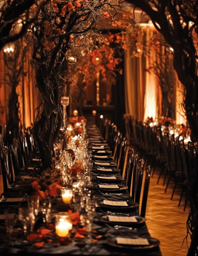 Halloweeni esküvői dekoráció