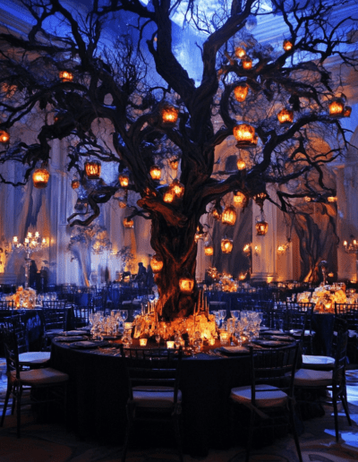 Halloweeni esküvői dekoráció