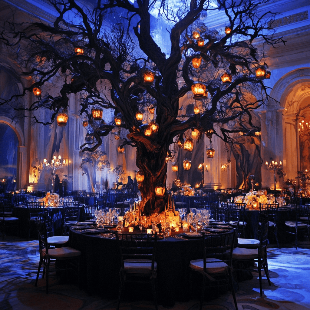 Halloweeni esküvői dekoráció