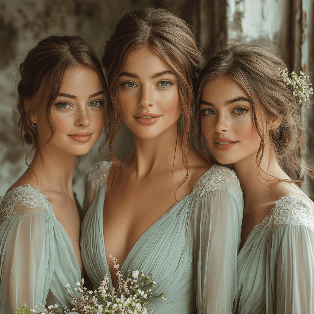 Olajzöld koszorúslány ruha