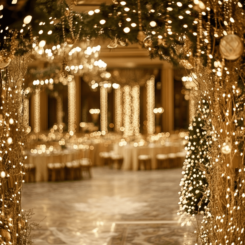 Téli esküvői dekoráció