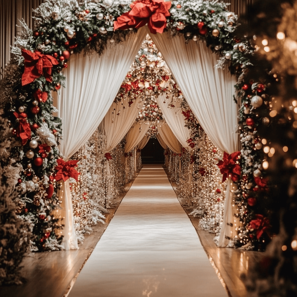 Téli esküvői dekoráció