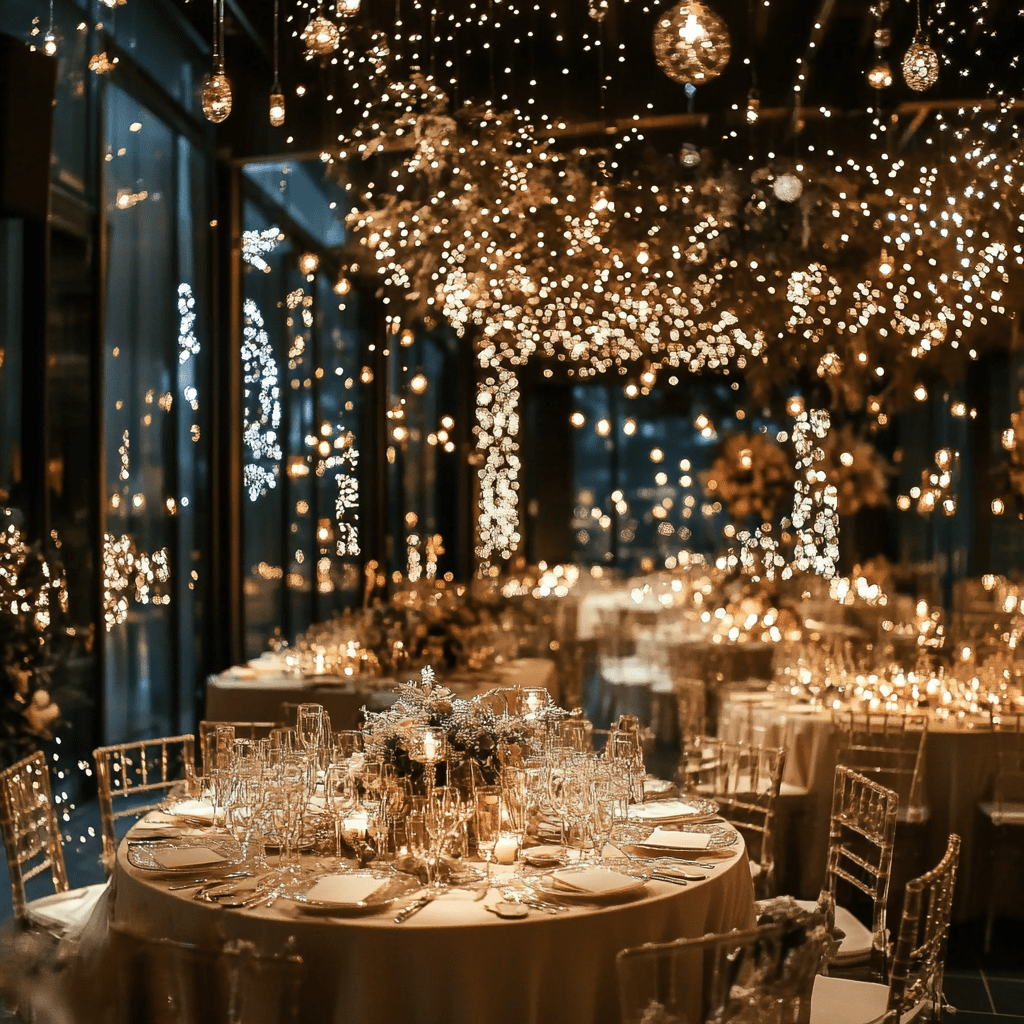 Téli esküvői dekoráció