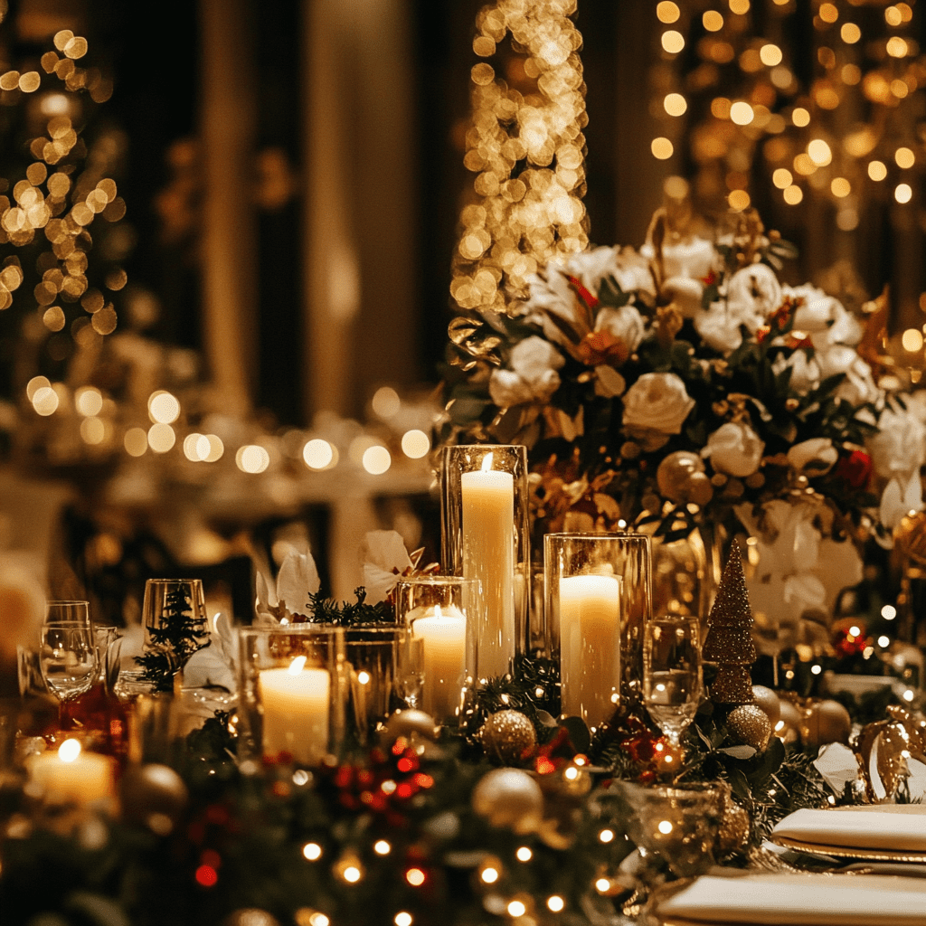 Téli esküvői dekoráció