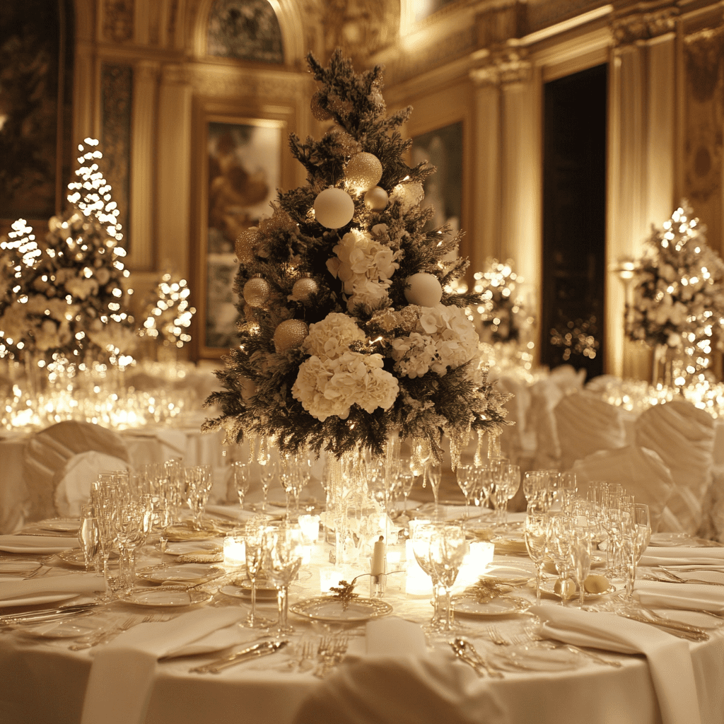 Téli esküvői dekoráció