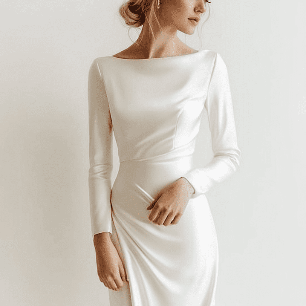 Szilveszteri hangulatú elegáns menyasszonyi ruha