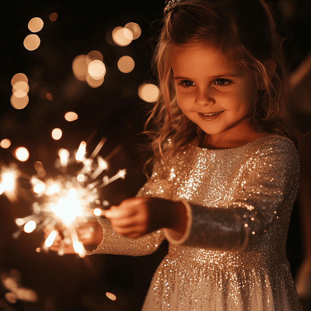 Kislány arany ruhában