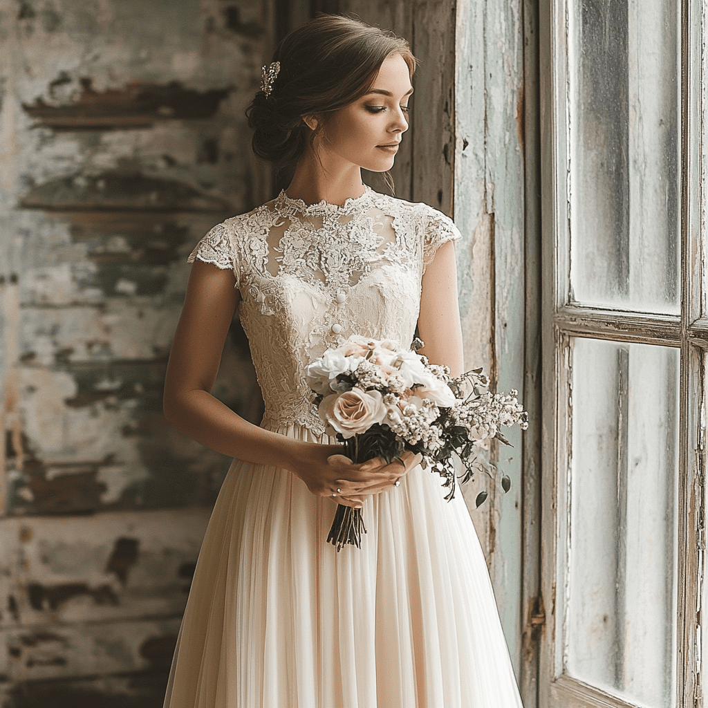 Vintage menyasszonyi ruha