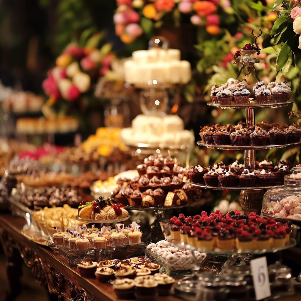 Édességpult esküvőrre