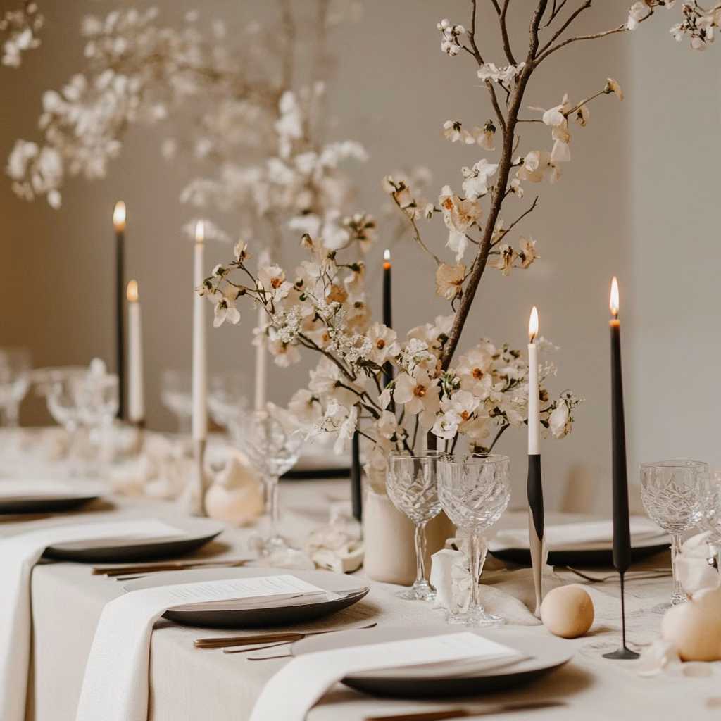 Elegáns esküvői dekoráció