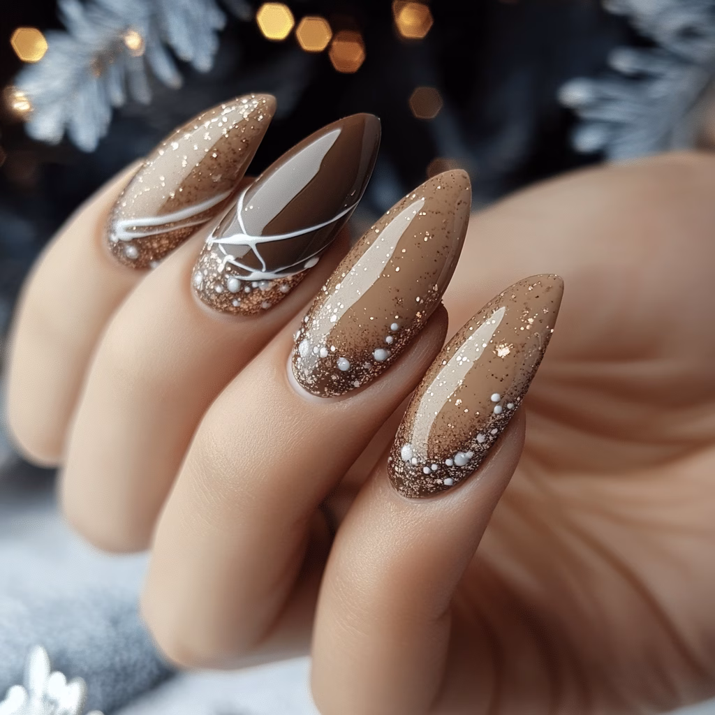 Mocha mousse köröm ötlet