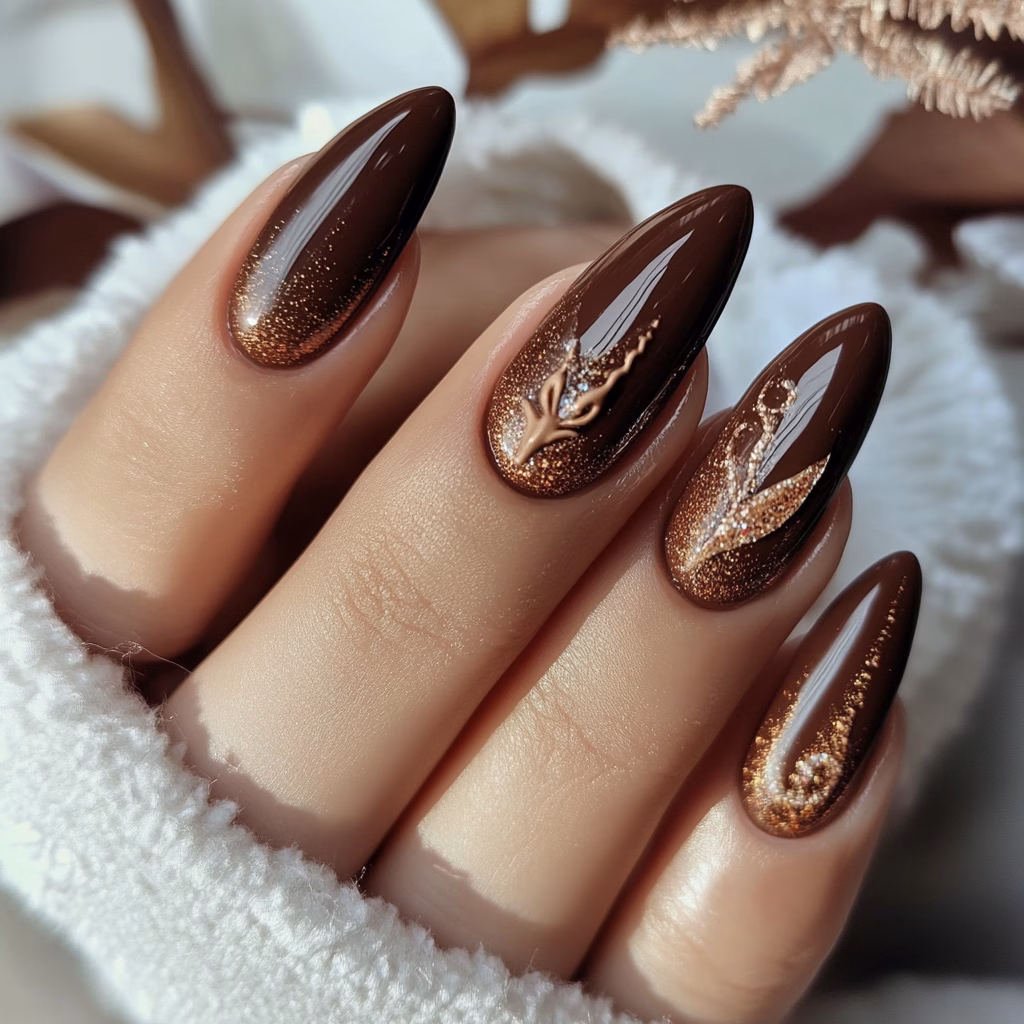 Mocha mousse köröm ötlet