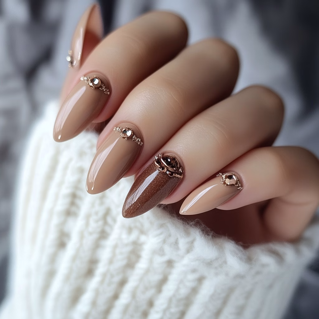 Mocha mousse köröm ötlet