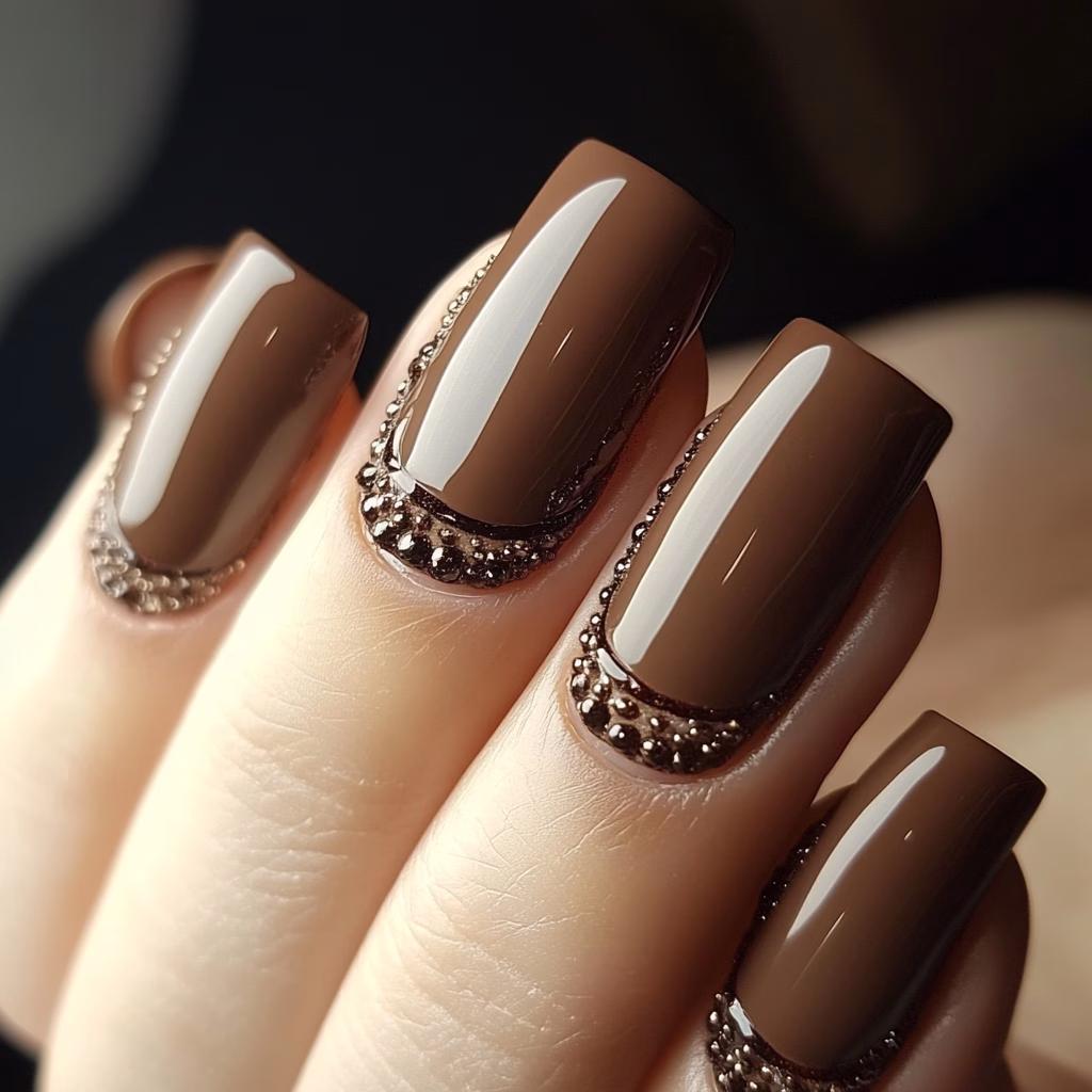 Mocha mousse köröm ötlet