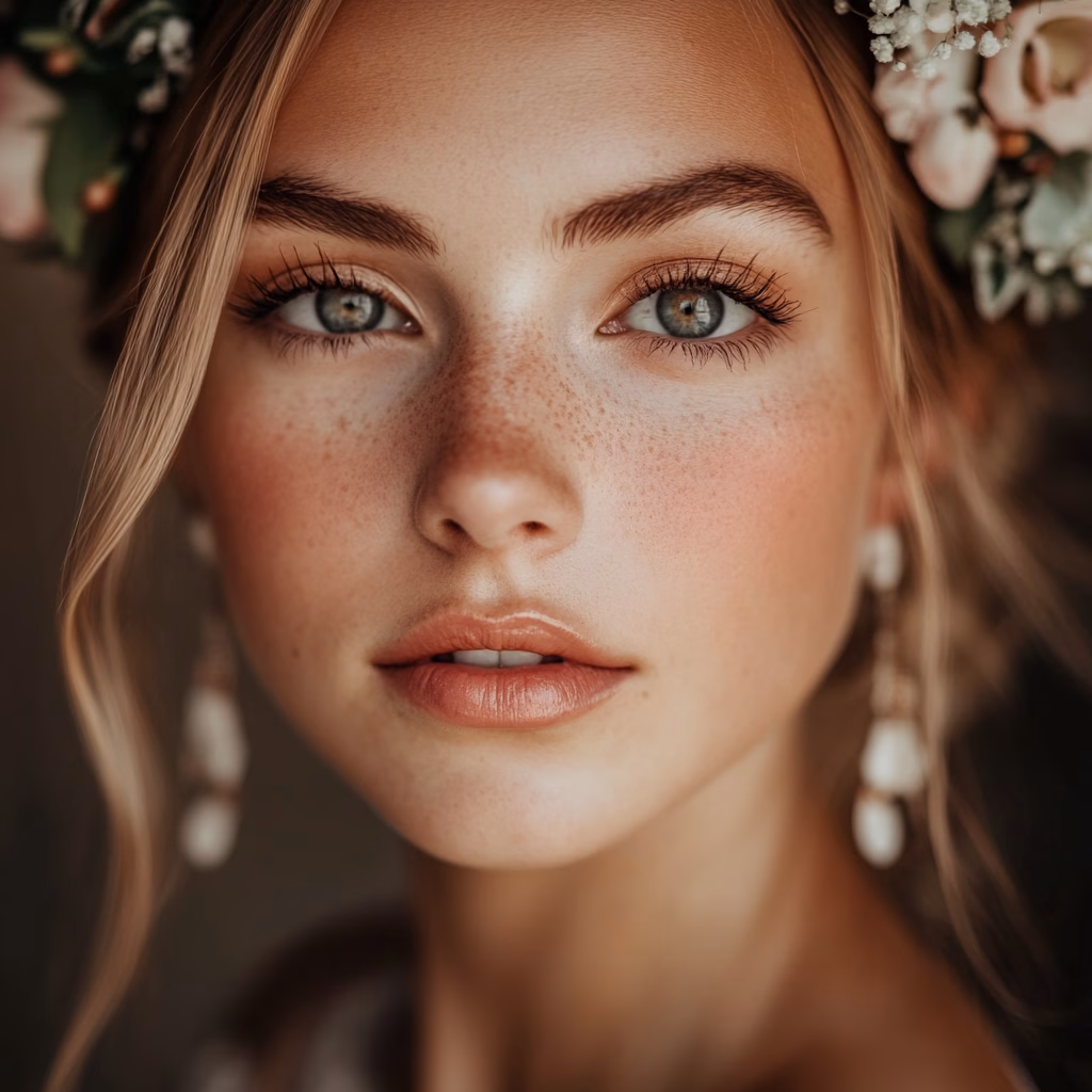 Terrakotta esküvői smink