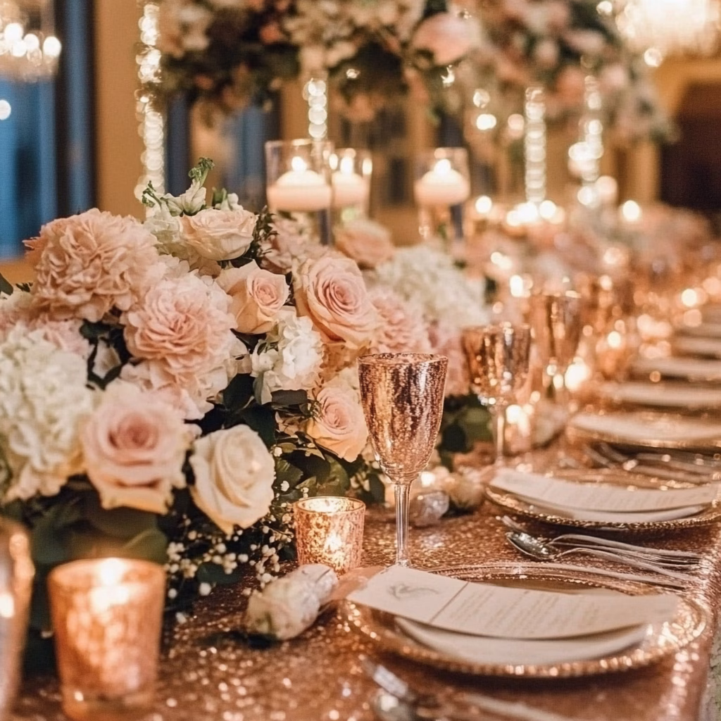 rose gold esküvő