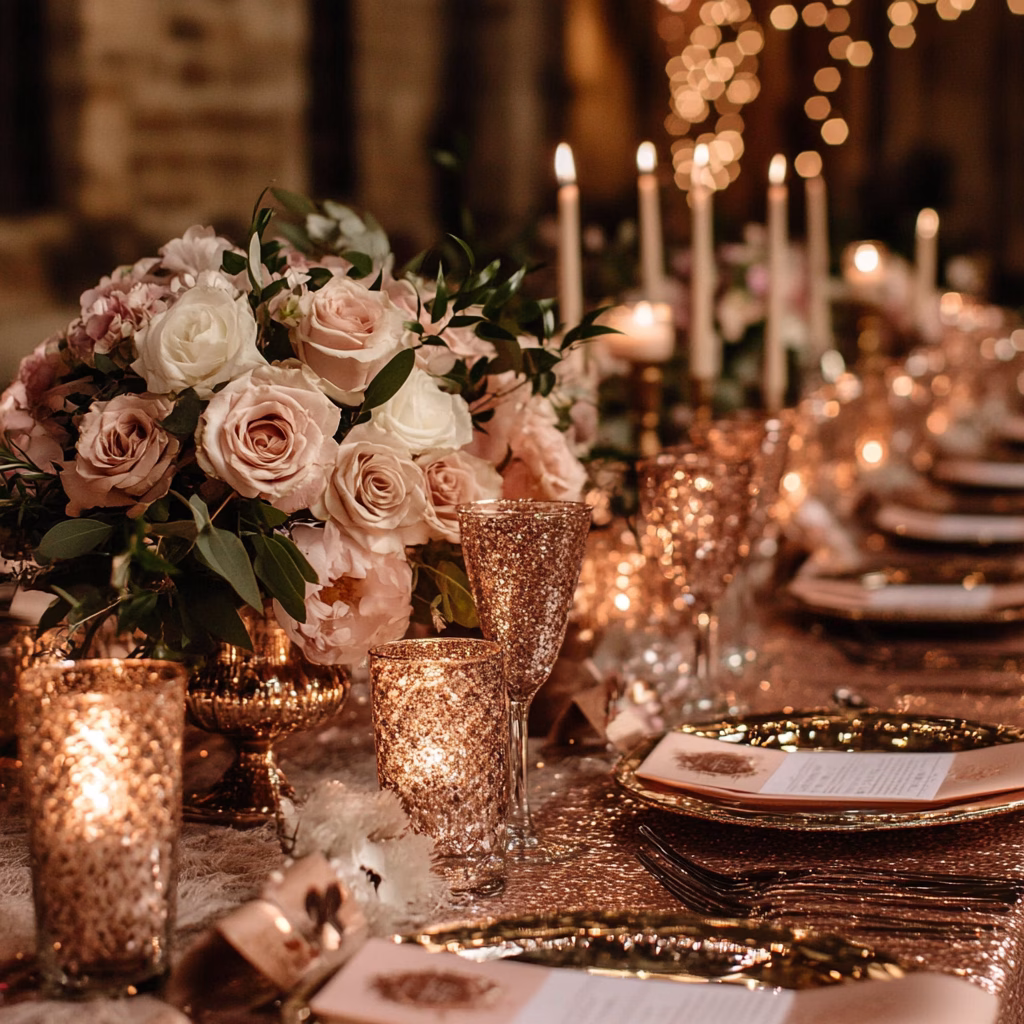 rose gold esküvő