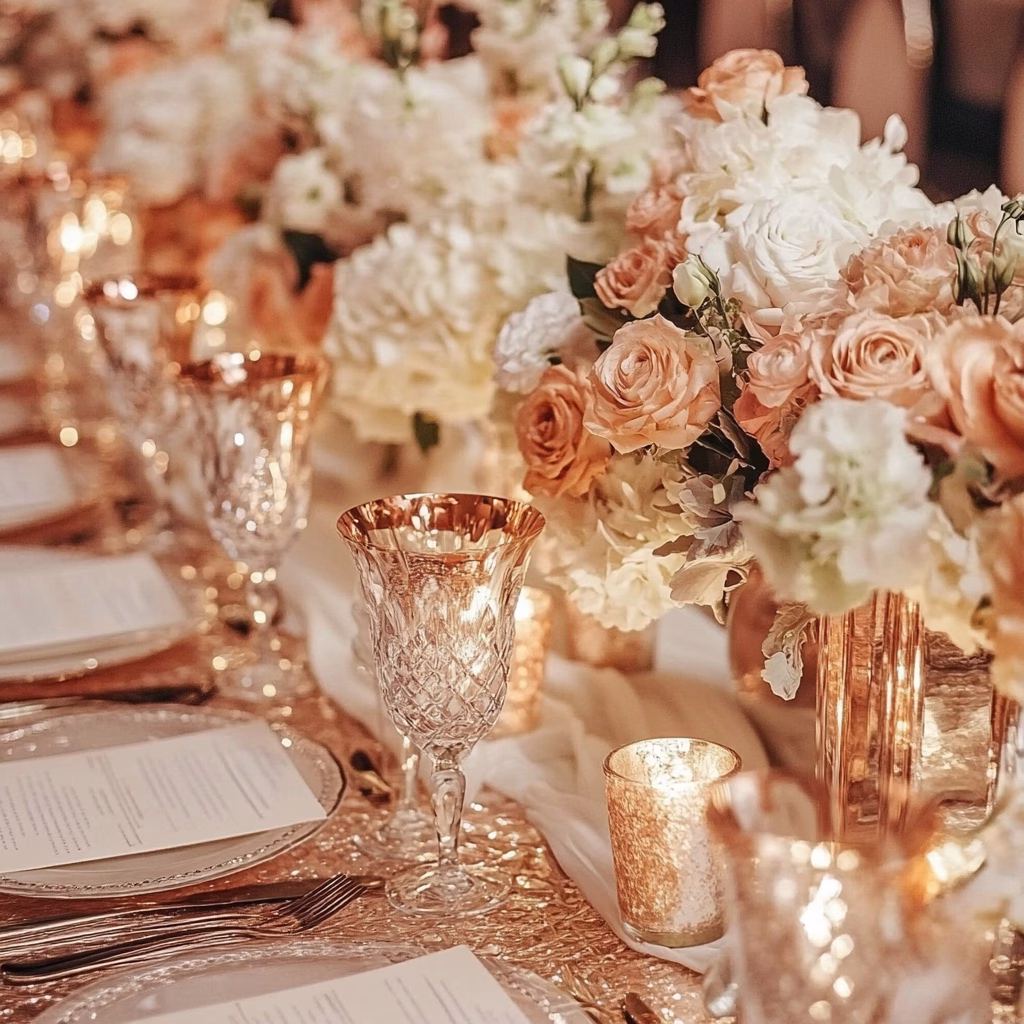 rose gold esküvő