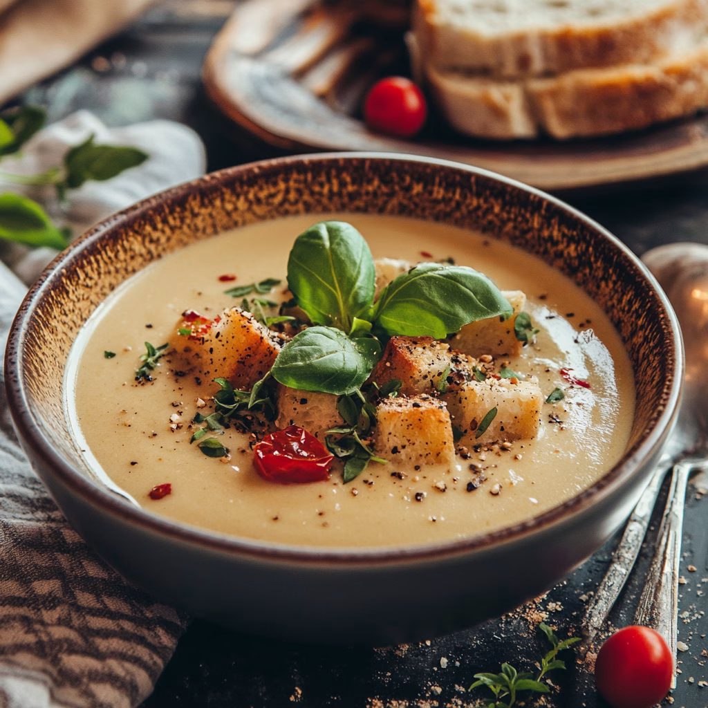 Vegetáriánus esküvő - krémleves