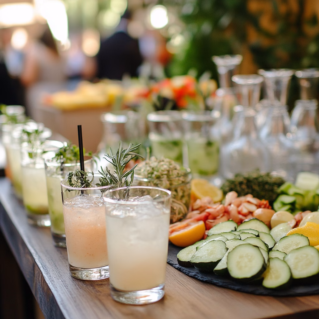 Esküvői italok - vegetáriánus esküvő