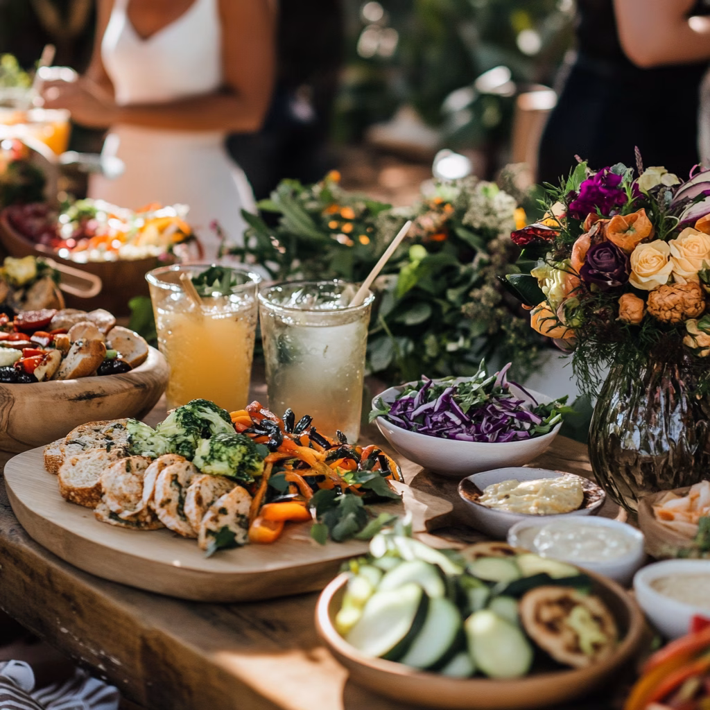 Esküvői italok - vegetáriánus esküvő