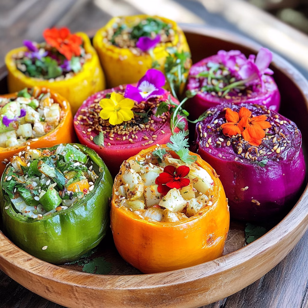 Töltött zöldségek - vegetáriánus esküvő