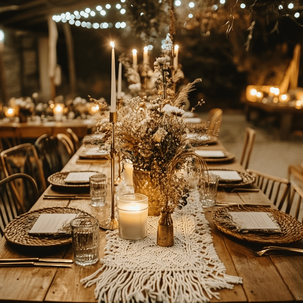 bohém esküvői ötletek