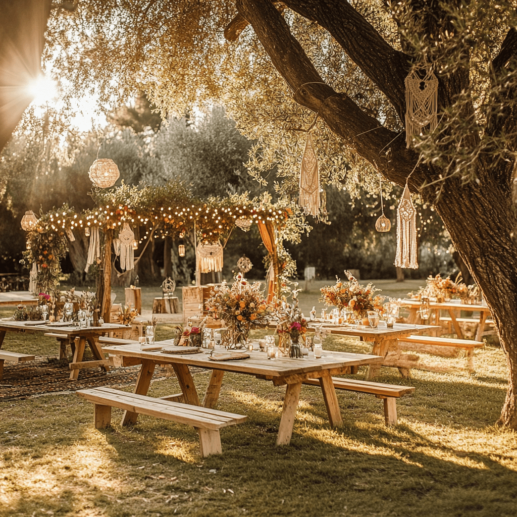 bohém esküvői ötletek