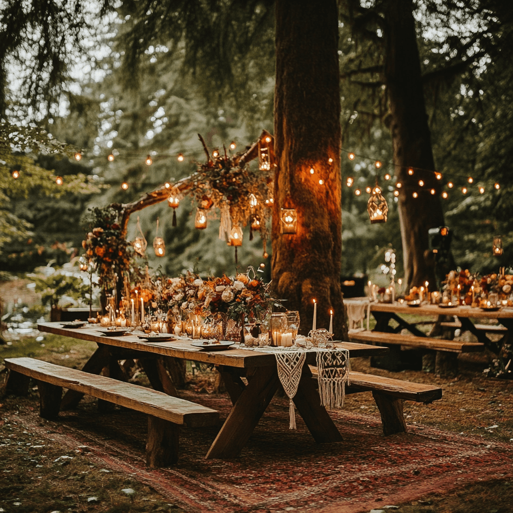 bohém esküvői ötletek