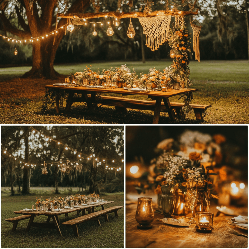 bohém esküvői ötletek