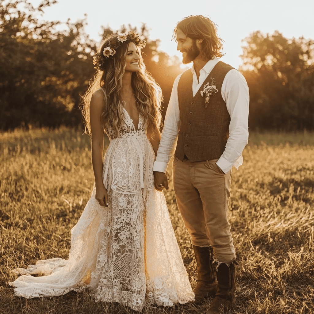 bohém esküvői ötletek