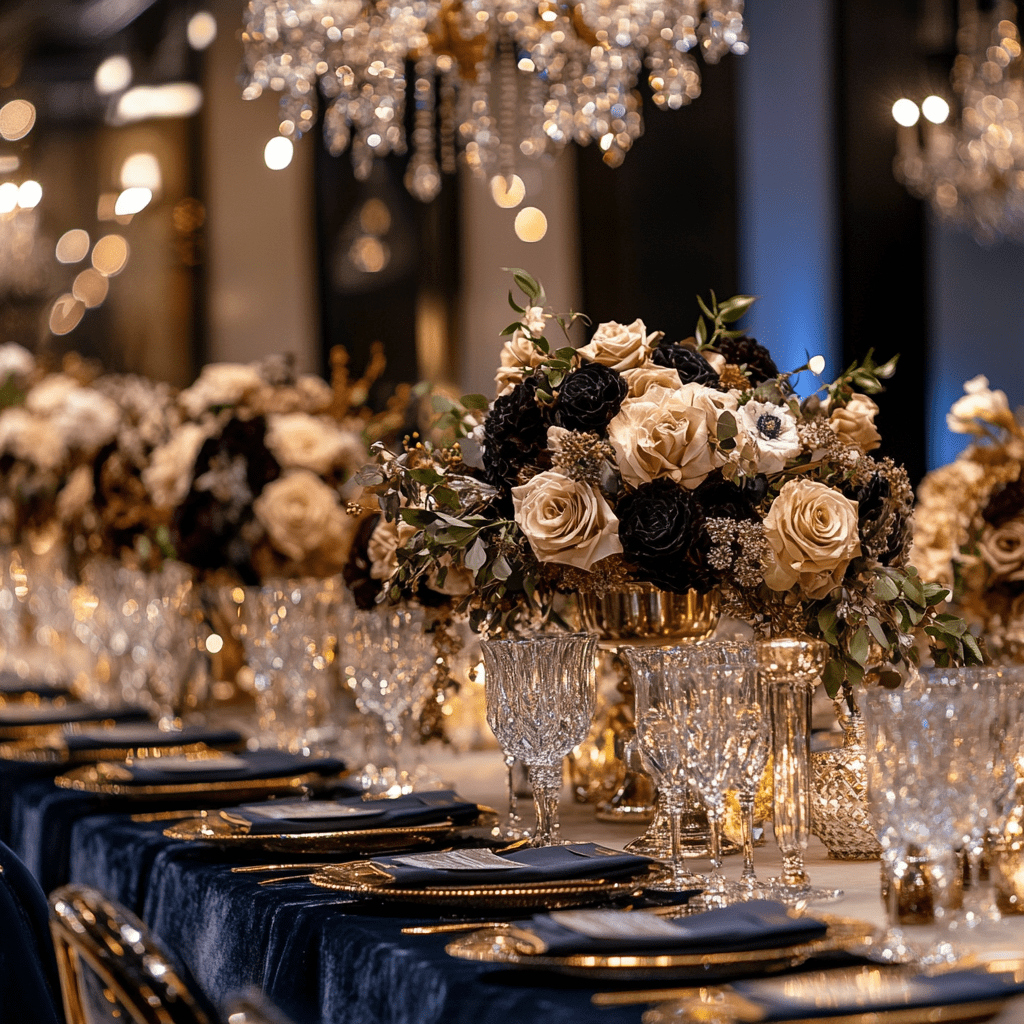 mocha mousse esküvői dekoráció