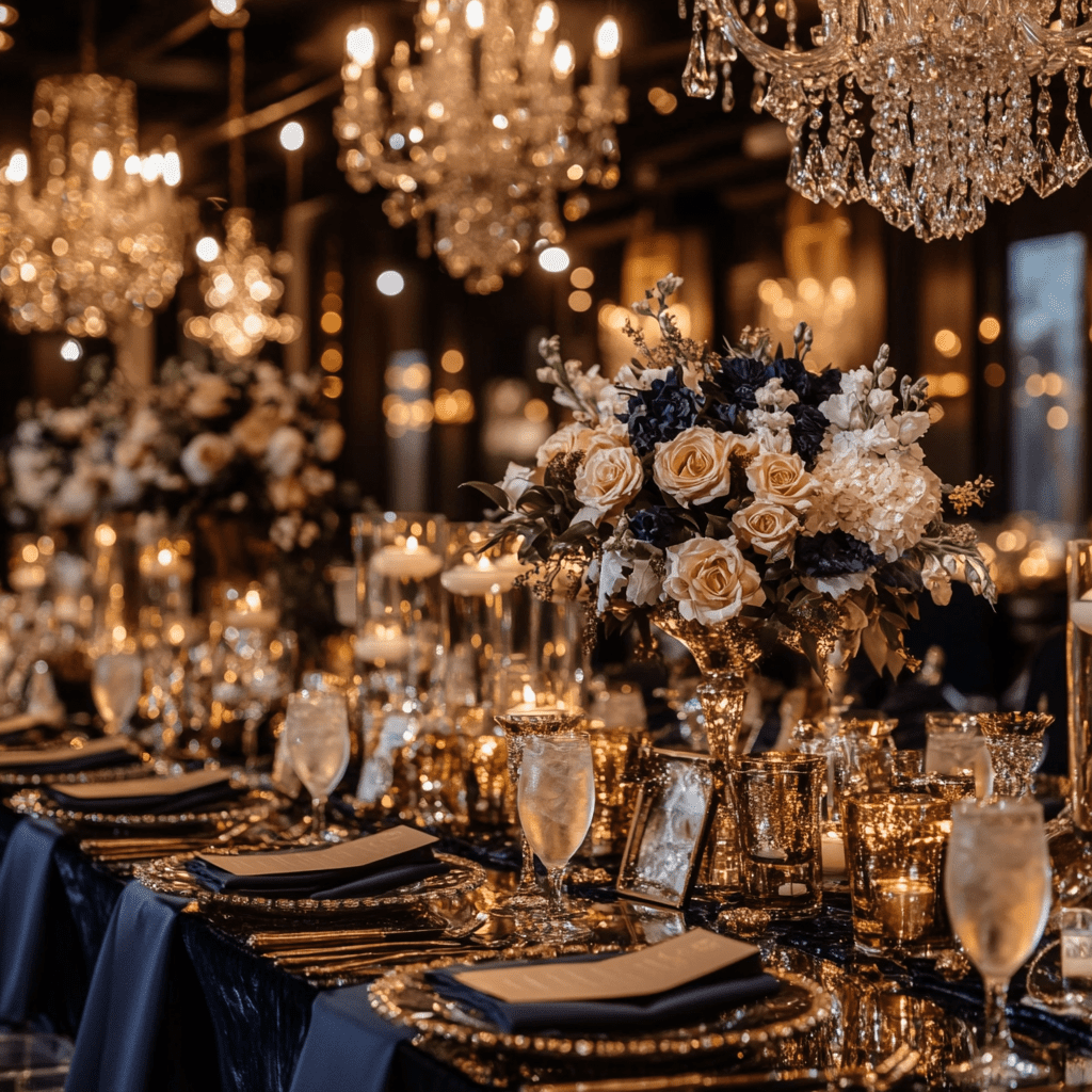 mocha mousse esküvői dekoráció