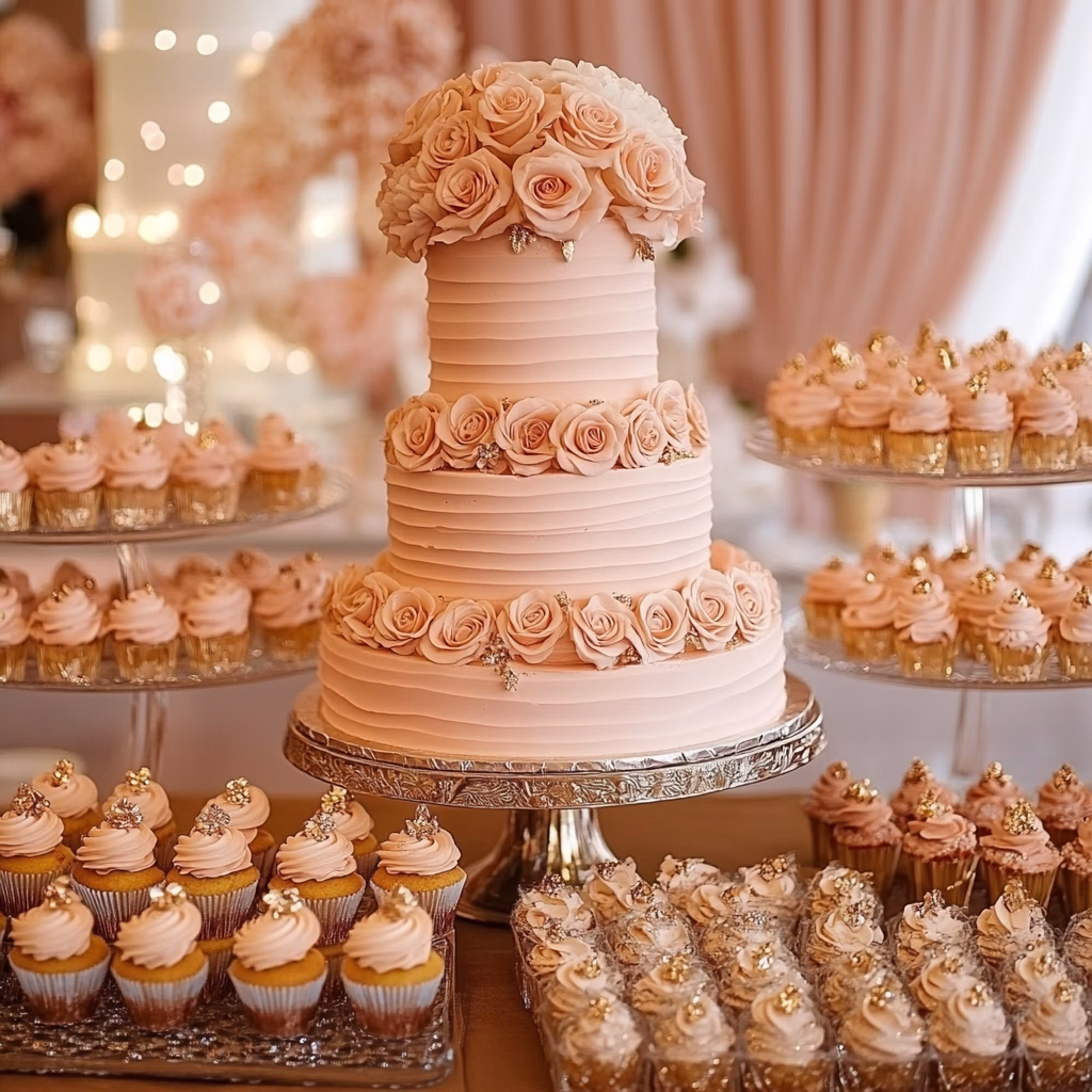 Rose gold dekoráció